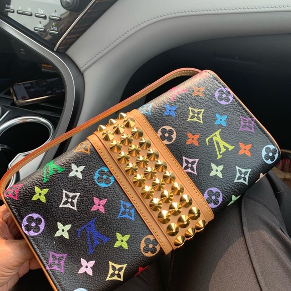 Authentic LV Courtney Black Multicolore clutch - Picture 2 of 13